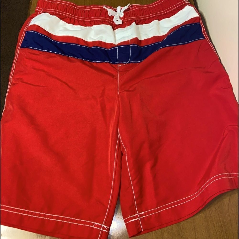 Lands end netted swimming trunks